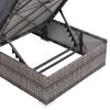 vidaXL Set Divani da Giardino 3 pz con Cuscini in Polyrattan Grigio