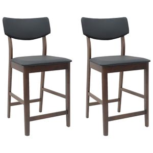 vidaXL Sedie da pranzo 2 pz Legno di gomma solido Marrone Chiaro