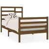 vidaXL Giroletto Ambra in Legno Massello 90x190 cm Single