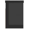 vidaXL Panca Porta Scarpe Cuscino Nero Lucido 80x30x47cm Multistrato