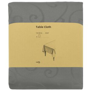 vidaXL Tovaglia da Tavolo 5 pz Rettangolare Grigio Chiaro 110 x 140 cm