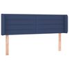 vidaXL Testiera ad Orecchio Blu 147x16x78/88cm in Tessuto