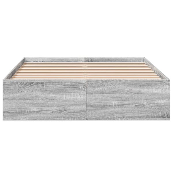 vidaXL Giroletto Grigio Sonoma 140x200 cm in Legno Multistrato