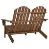 vidaXL Sedia da Giardino Adirondack a 2 Posti Legno di Abete Marrone