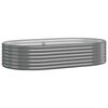 vidaXL Letto Giardino Acciaio Zincato 175x100x36cm Grigio
