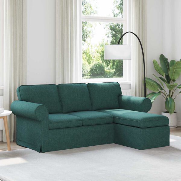 vidaXL Divano 160cm Verde Scuro Metallo