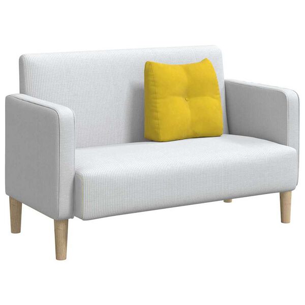 vidaXL Cuscino per Schiena Giallo 45 x 24 x 50 cm Velluto