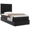 vidaXL Letto con Contenitore Nero 100 x 200 cm Pelle Sintetica