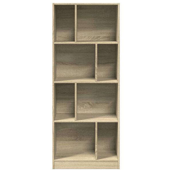 vidaXL Libreria Rovere Sonoma 57x28,5x141 cm in Legno Multistrato