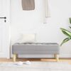 vidaXL panchina con cuscino Grigio Nuvola 113 x 57 x 39 cm Tessuto