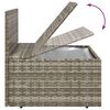 vidaXL Poltrone Centrali da Giardino 4pz Grigio 57x57x56cm Polyrattan