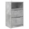 vidaXL Comodino Grigio cemento 40 x 30 x 467 cm Legno ingegnerizzato