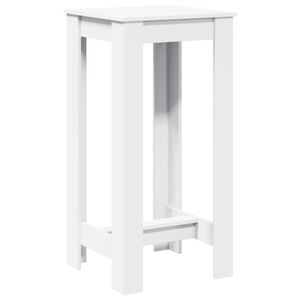 vidaXL Tavolo da Bar Bianco 51x50x103,5 cm in Truciolato