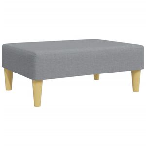 vidaXL Poggiapiedi Grigio Chiaro 77x55x31 cm in Tessuto