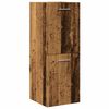 vidaXL Mobile Pensile da Bagno Legno Antico 30x30x80 cm in Truciolato