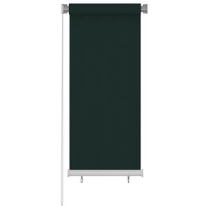 vidaXL Tenda a Rullo per Esterni 65(L)x140(A) cm Verde scuro HDPE