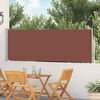 vidaXL Tenda Laterale Retrattile per Patio 100x500 cm Marrone