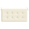 vidaXL Cuscino per Panca Crema 100x50x4 cm in Tessuto Oxford