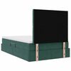 vidaXL Letto con contenitore e LED Verde Scuro 120 x 200 cm Velluto