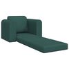 vidaXL Divano letto Verde Scuro 98 x 71 x 83 cm Tessuto