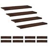 vidaXL Tappeti per scale 12 pz 120 x 25 x 2 cm Marrone Scuro