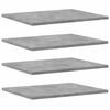 vidaXL Ripiani per Libreria 8pz Grigio Cemento 40x50x1,5cm Multistrato