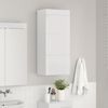 vidaXL Armadio da bagno a muro TULUM Bianco Lucido 37 x 24,5 x 86 cm