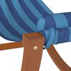 vidaXL Amaca a Dondolo per Bambini a Righe Blu in Tessuto