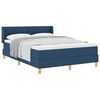 vidaXL Letto a molle con materasso Blu 200 x 140 cm Poliestere