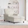 vidaXL Chaise Lounge con cuscino Crema 91 x 157 x 91 cm Velluto