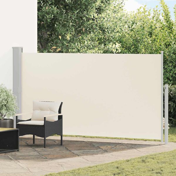 vidaXL Tenda Laterale Retrattile per Patio 170x300 cm Crema