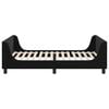 vidaXL Struttura letto bambini con testata Nero 90 x 200 cm Velluto