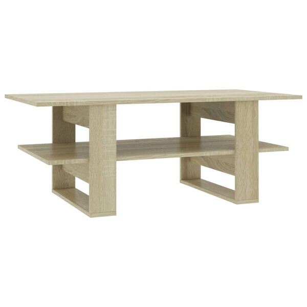 vidaXL Tavolino da Salotto Rovere Sonoma 110x55x42cm Legno Multistrato
