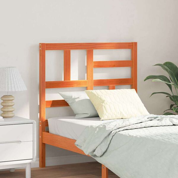 vidaXL Testiera del letto Marrone cerato 80,5 x 4 x 104 cm