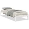 vidaXL Letto Extra Lungo senza Materasso Bianco 90x220 cm in Pino