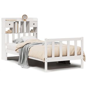 vidaXL Letto con Libreria senza Materasso 75x190 cm in Legno Pino
