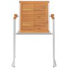 vidaXL Sedie da Giardino con Cuscini 4 pz in Legno Massello di Acacia