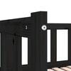 vidaXL Dormeuse Estraibile Nera Massello di Pino 2x(90x200) cm
