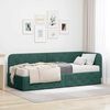 vidaXL Cornice del letto ad angolo Verde Scuro 80 x 200 cm Velluto