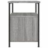 vidaXL Comodini 2 pz Grigio Sonoma 34x35,5x50 cm in Legno Multistrato