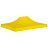 vidaXL Tetto per Tendone per Feste 4,5x3 m Giallo 270 g/m²