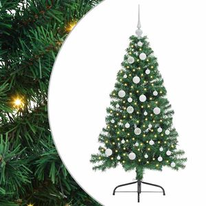 vidaXL Albero di Natale artificiale con luci integrate Verde 120 cm