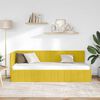 vidaXL Cornice del letto ad angolo Giallo 80 cm x 200 cm Velluto