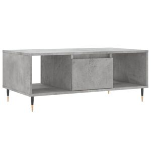 vidaXL Tavolino Salotto Grigio Cemento 90x50x36,5 cm Legno Multistrato