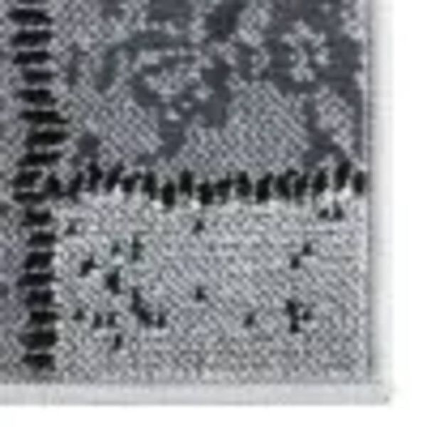 vidaXL Tappeto Lungo in BCF Grigio con Motivo a Blocchi 60x250 cm