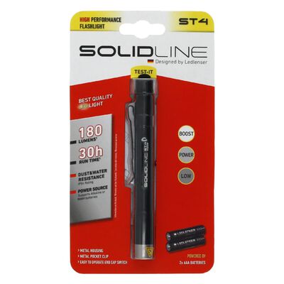 SOLIDLINE Torcia ST4 con Clip 180 lm