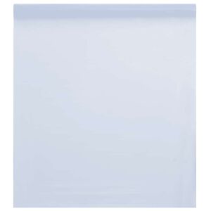 vidaXL Pellicola Statica Smerigliata Bianco 45x500 cm PVC
