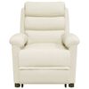 vidaXL Poltrona Alzapersona Massaggiante Crema in Velluto