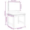 vidaXL Set Bistro da Giardino 3 pcs Marrone Legno di Acacia Massello