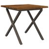 vidaXL Tavolo da pranzo con bordo vivo 60 x 55 x 75 cm